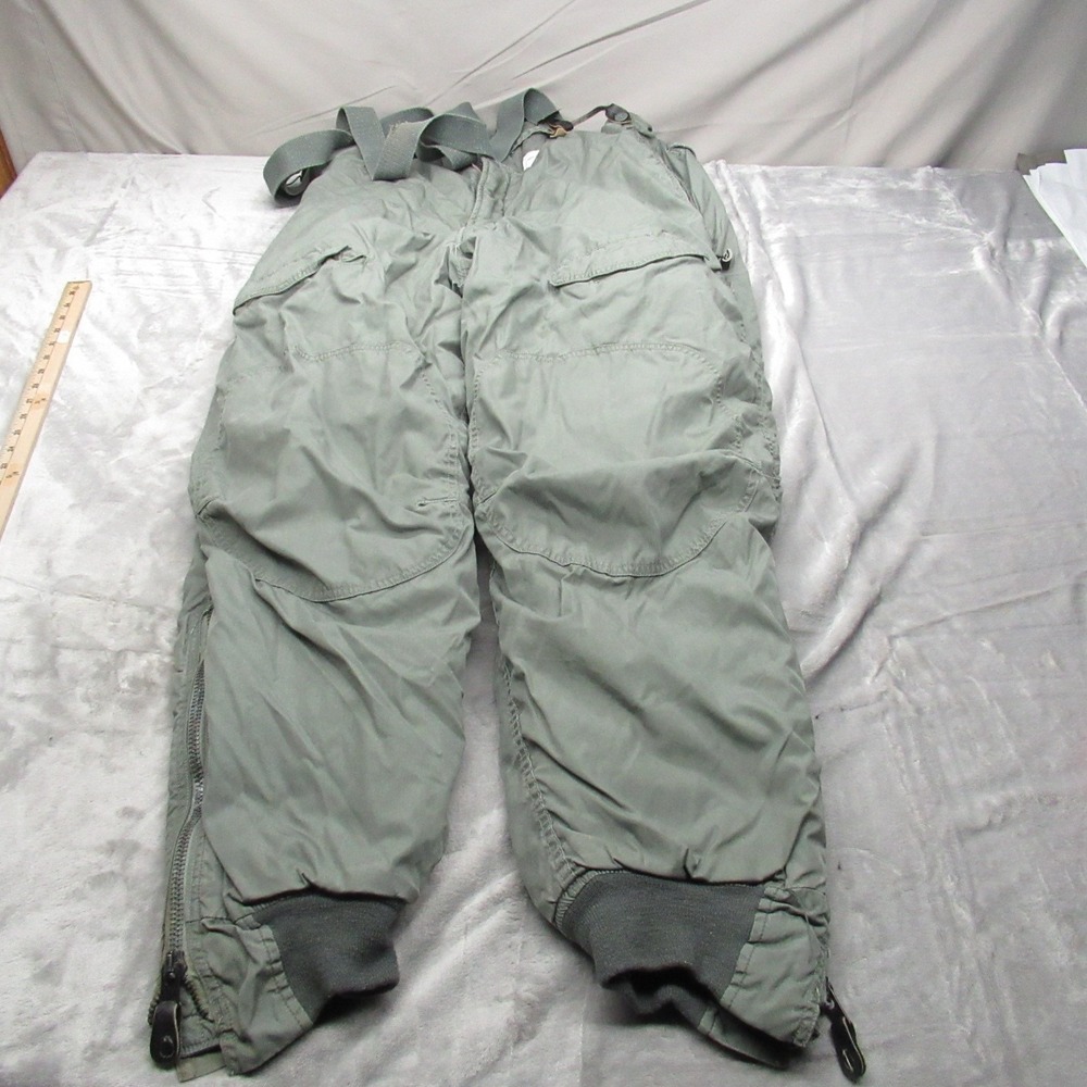 VTG USAF Trousers Mens 38x30 F1B 1983 Extreme‎ Cold Thick Insulated Bibs RARE!